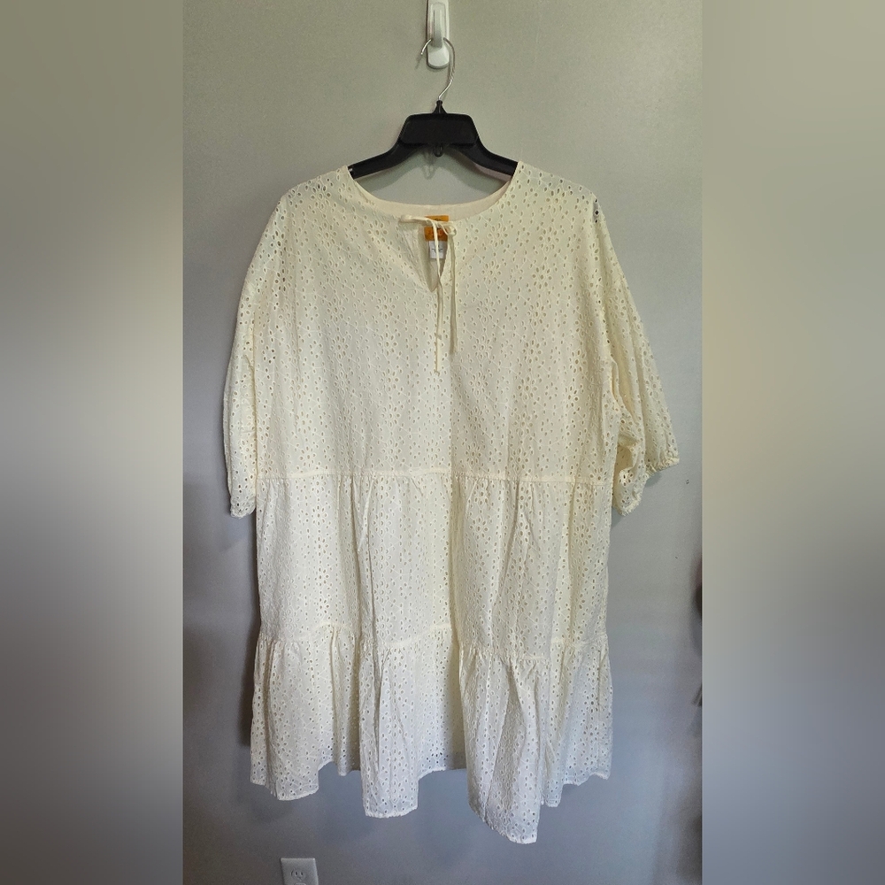 Elegant Ruby Rd White Eyelet Dress